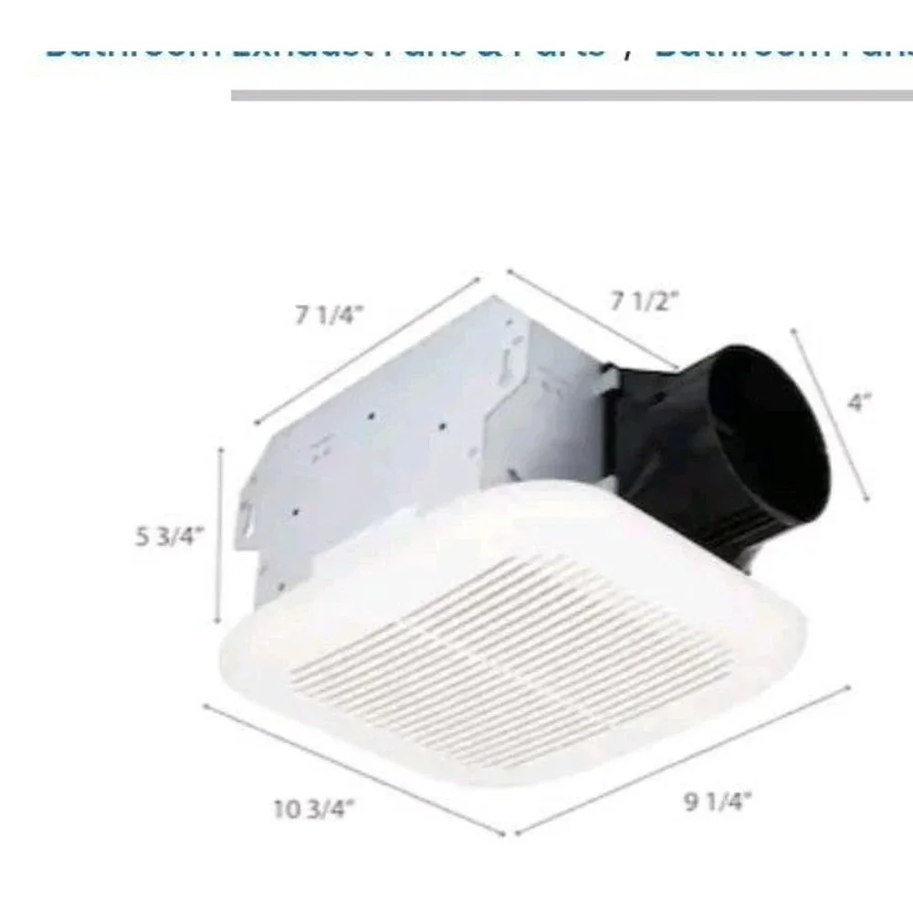 Utilitech Ventilation Fan W/Humidity Sensor. 100CFM 1.5-Sones White #5632649